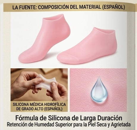 MEDIAS DE SILICON HIDRATANTES (ONE SIZE LE SIRVEN DESDE 35 A 49)