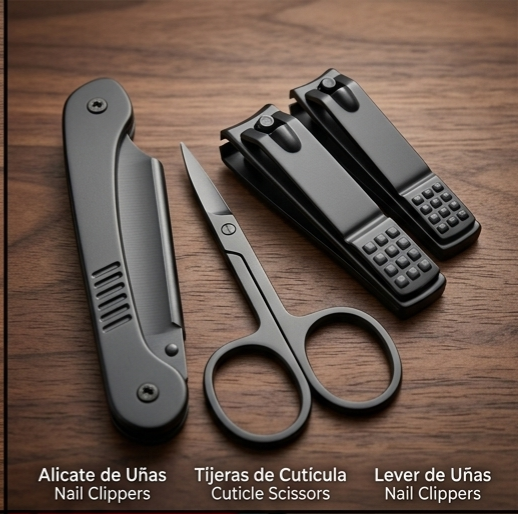 SET DE MANICURE Y PEDICURE 19 PZ (250/100 UND X CAJA) YXQ-0093