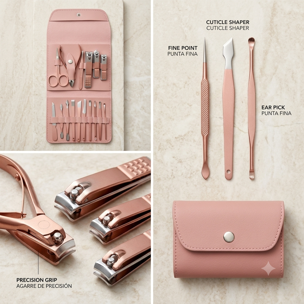 SET DE MANICURE Y PEDICURE 17 PZ (240 UND X CAJA) SM-16