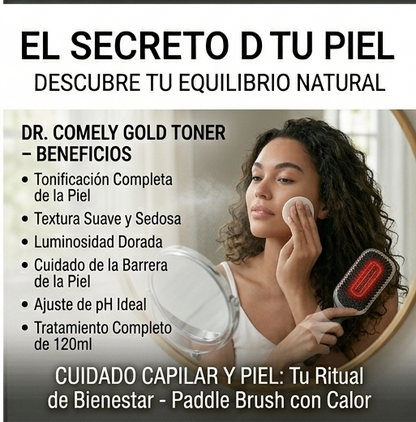 194 - TÓNICO DR. COMELY CON ÁTOMOS DE ORO REAL Y COLÁGENO.