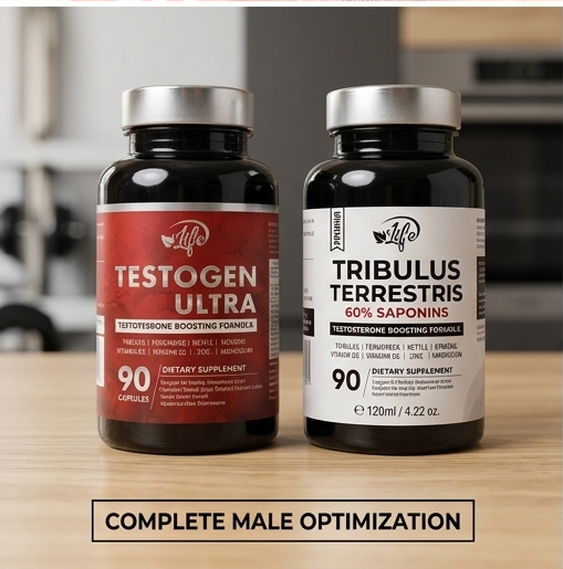 COMBO RENDIMIENTO & VITALIDAD MASCULINA (TRIBULOS + TESTOGEN)