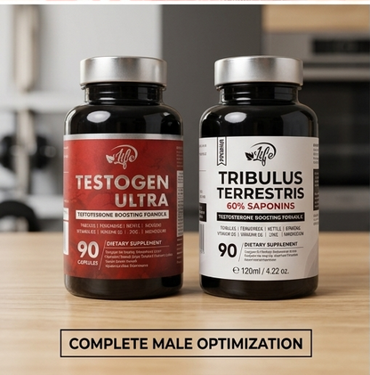 COMBO RENDIMIENTO & VITALIDAD MASCULINA (TRIBULOS + TESTOGEN)